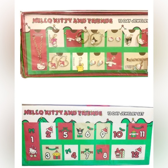 Hello kitty & friends 12 days of Christmas advent calendar jewelry set brand new - Picture 1 of 14